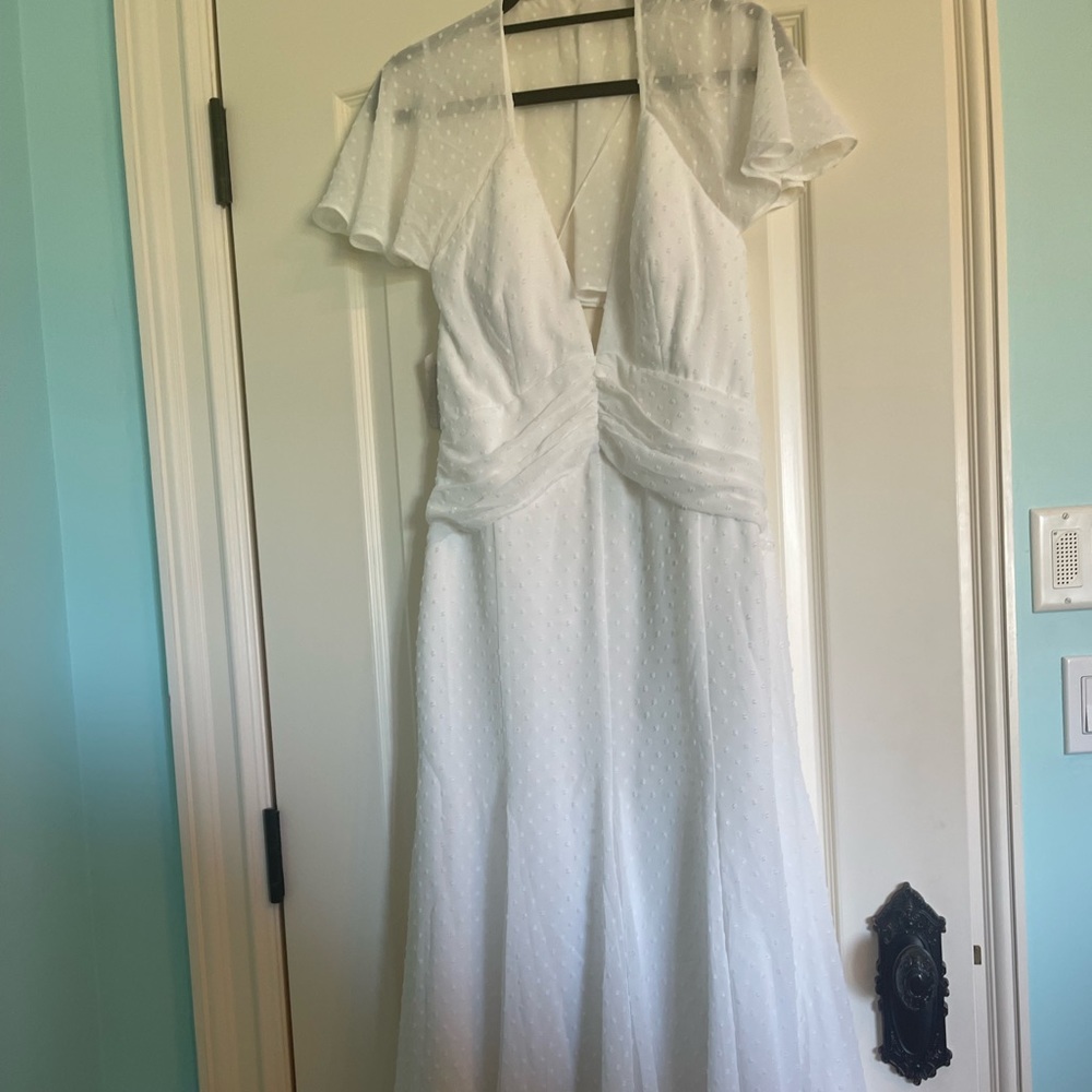Katie May White Dress - Size Large Unworn